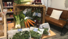 Carrots and fresh produce available at the shop